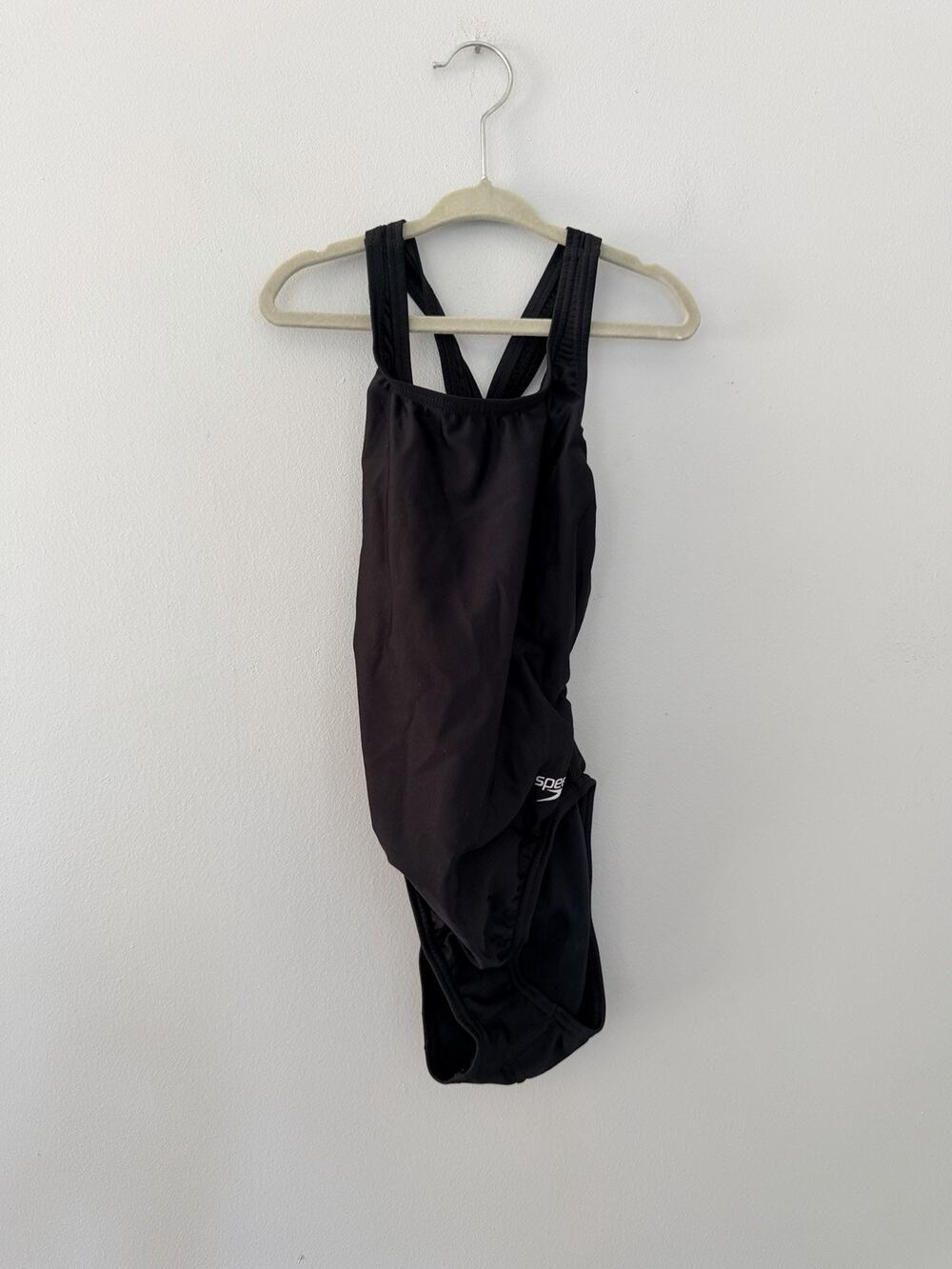 Speedo Women's Swimsuit Team Black Size 26 One Piece Prolt Super Pro Solid